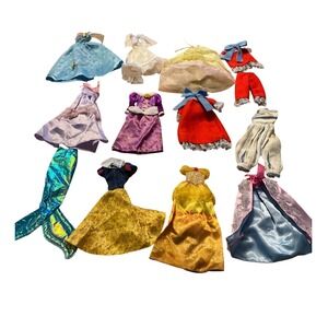 Doll Clothes Lot Snow White Beauty and the Beast Mermaid Rapunzel